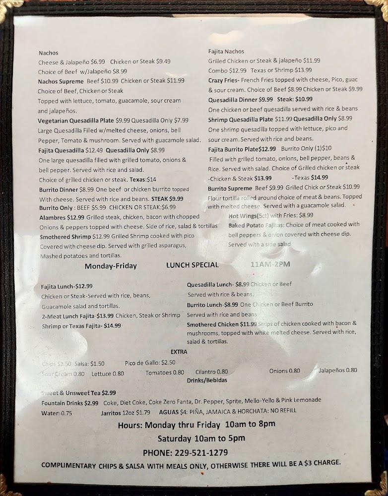 Tienda Y Taqueria Mi Familia Menu image 1